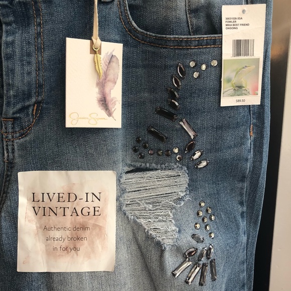 Jessica Simpson Lived in Vintage ripped Jeans. - Picture 8 of 8